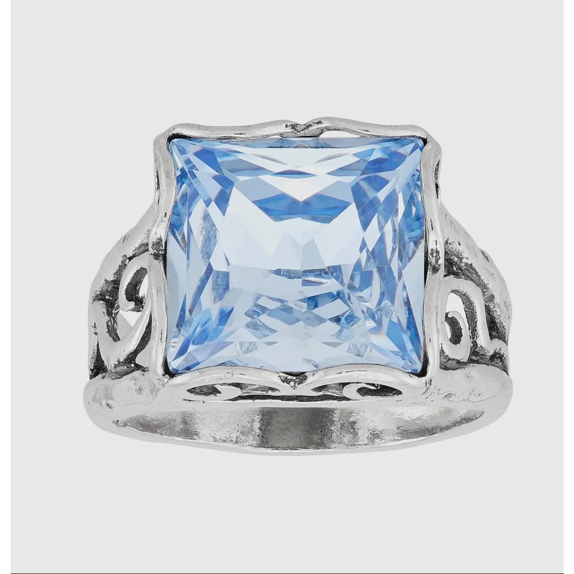 Silpada 'Cooling Effects' Sterling Silver Blue Crystal Ring